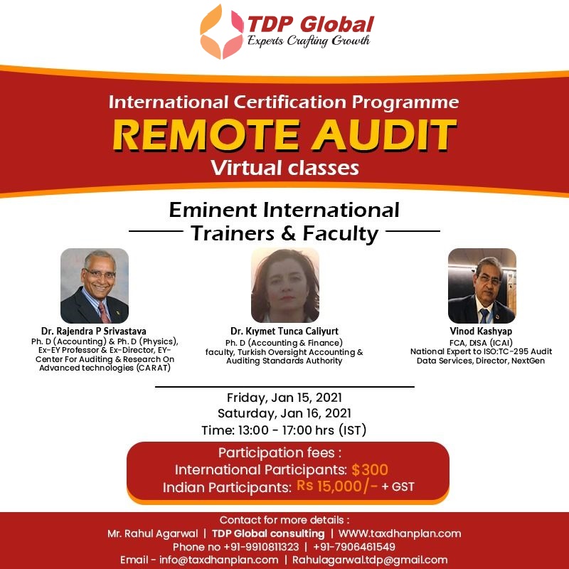 International Training and Certification Programme on Remote Audit