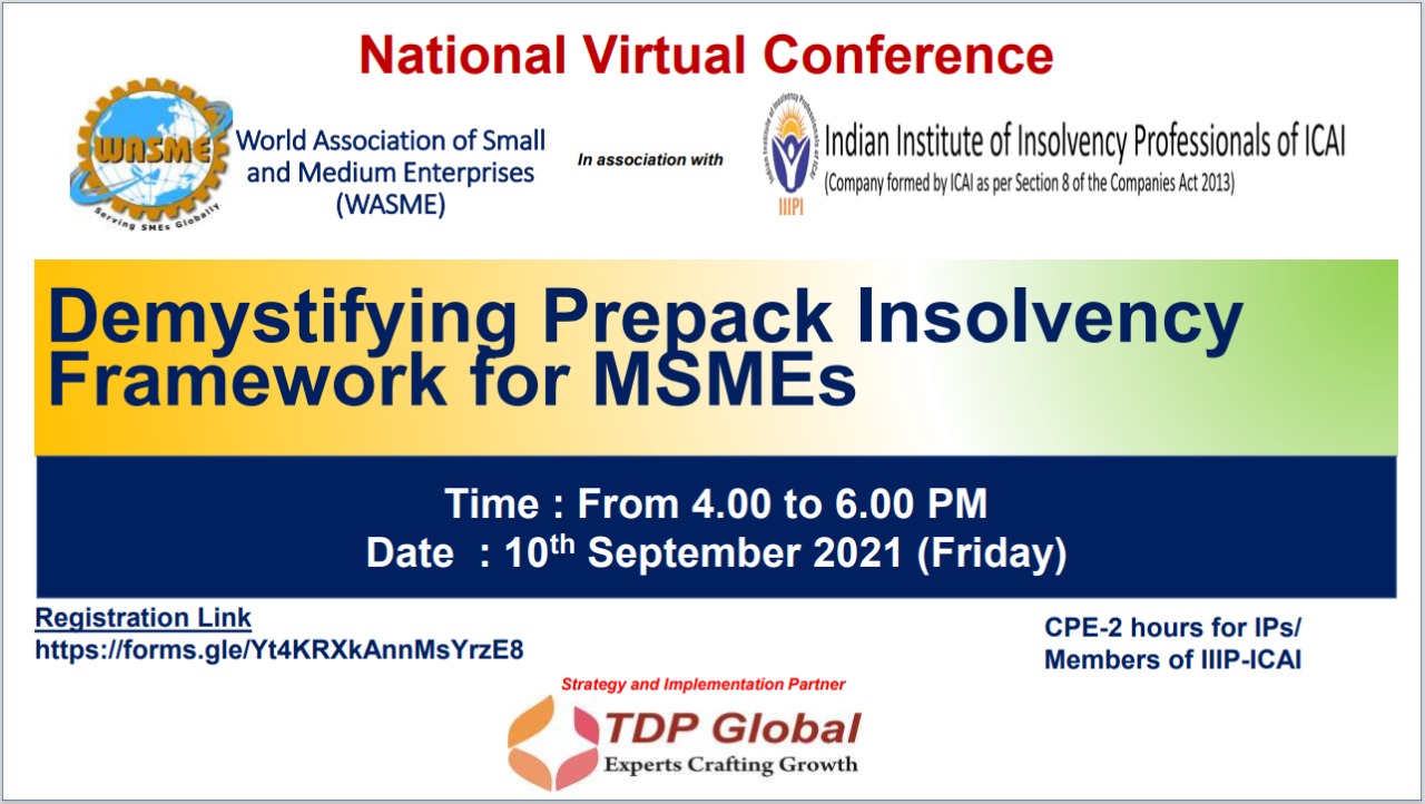 Demystifying Prepack Insolvency Framework for MSMEs